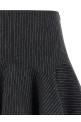 Pinstriped flannel skirt Gray