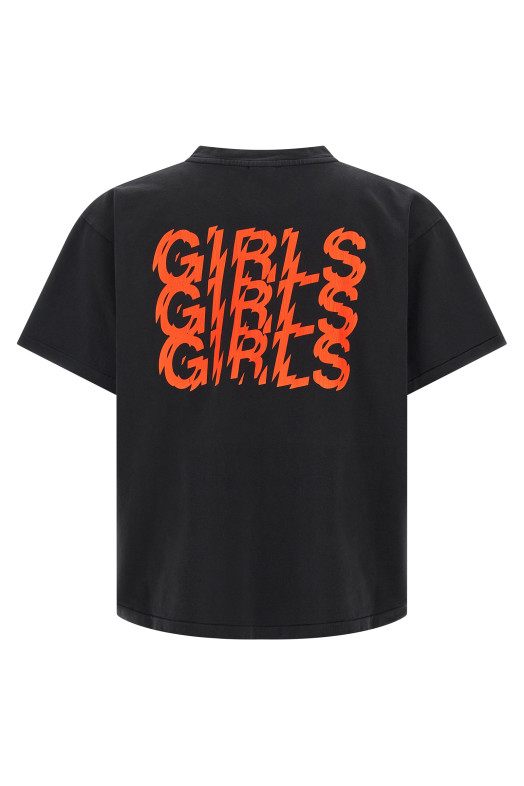 Футболка «Girls Girls Girls», чёрная 21002