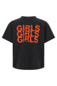 Футболка «Girls Girls Girls», чёрная 21002