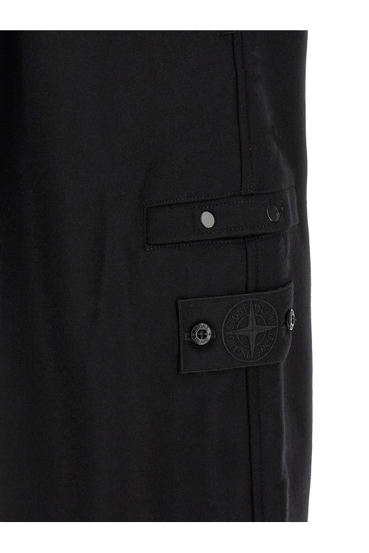 'Badge Stone Island Ghost' cargo pants Black