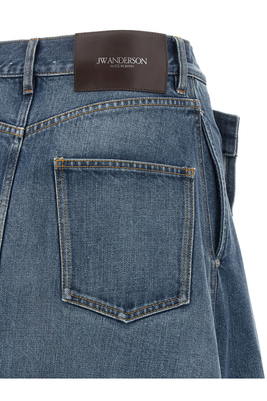 'Drop Front' skirt Blue