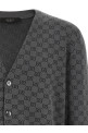Кардиган из шерсти и шелка GG, серый GUCCI A0027KXKFMB1044