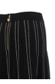 Origami knit skirt Black