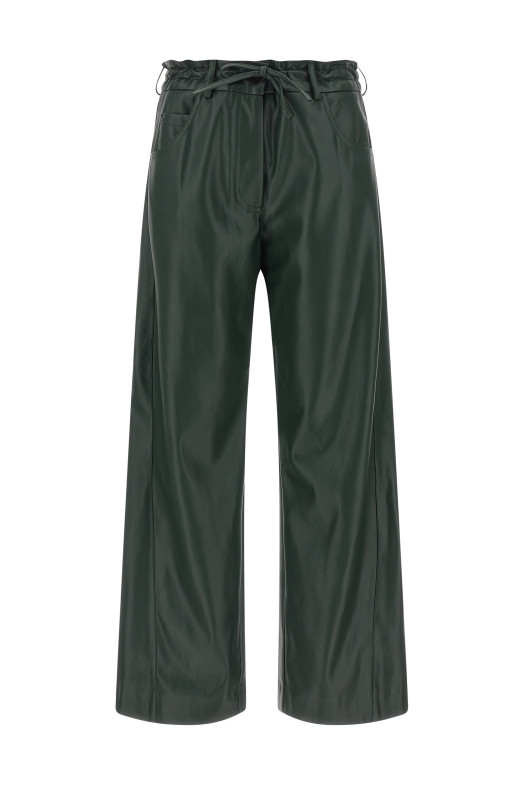 Faux leather trousers Green