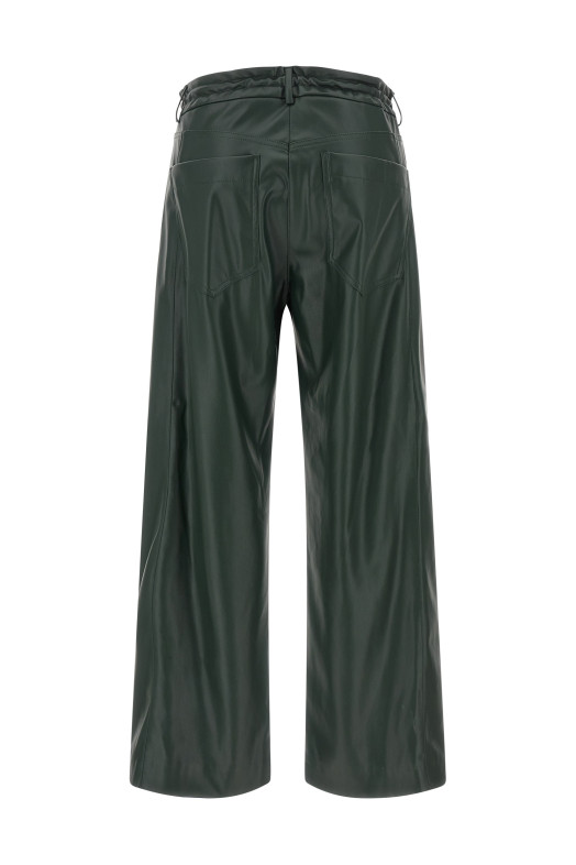 Faux leather trousers Green