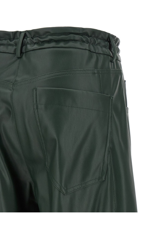 Faux leather trousers Green