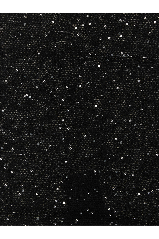 Micro sequin scarf Black