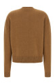 Cashmere mixed crew neck cardigan Brown