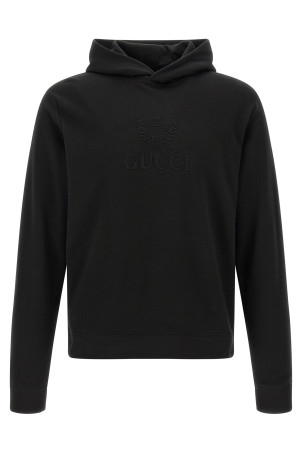 Cashmere jersey hoodie Black