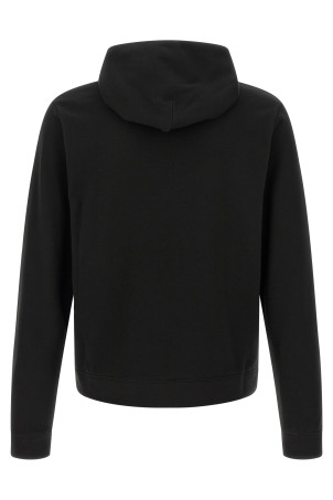 Cashmere jersey hoodie Black