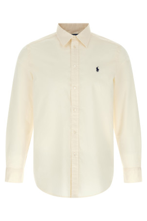 'Pony' embroidered shirt Beige