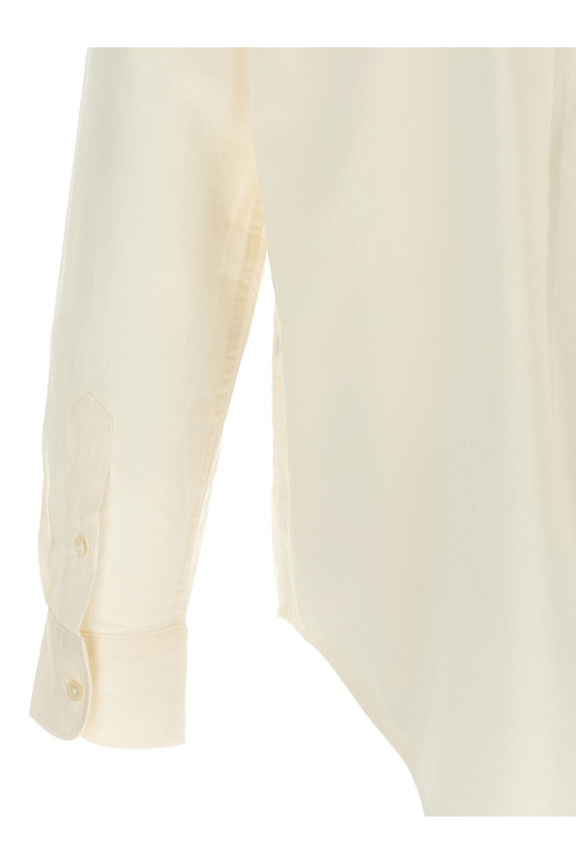 'Pony' embroidered shirt Beige