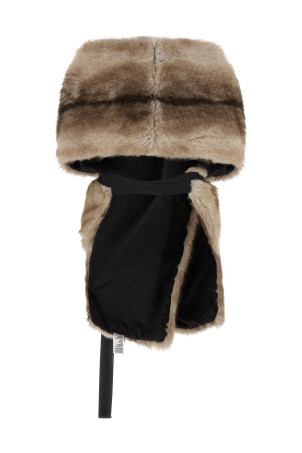 Eco-fur stole Beige