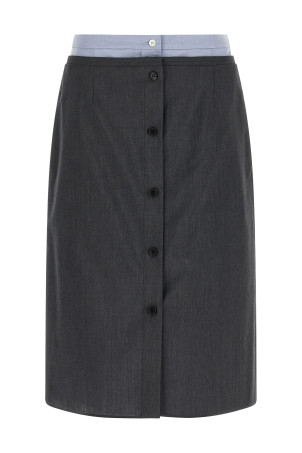 Double layer skirt Gray