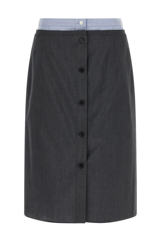 Double layer skirt Gray
