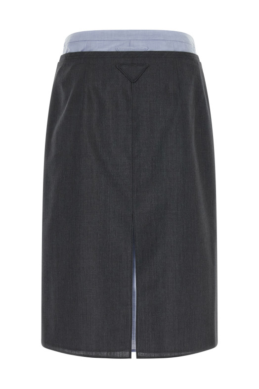 Double layer skirt Gray