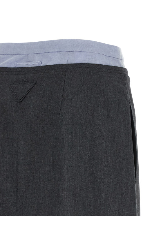 Double layer skirt Gray