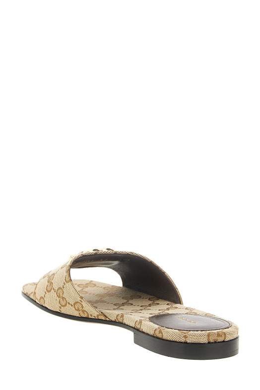'Doppia G' sandals Beige