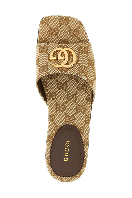 'Doppia G' sandals Beige