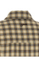 'Check Flannel Peplum' shirt Beige