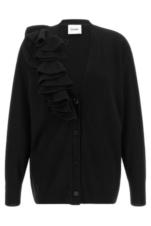 Ruffle cardigan Black