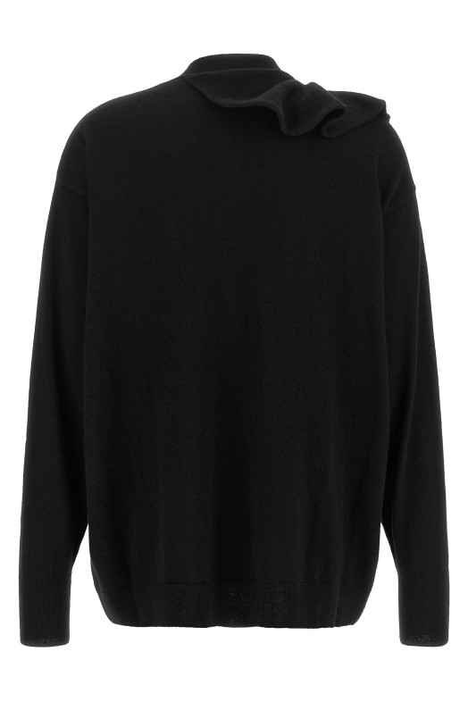 Ruffle cardigan Black