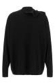 Ruffle cardigan Black
