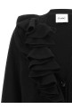 Ruffle cardigan Black
