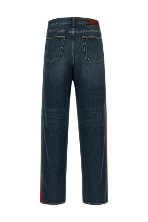 'Nastro Web' baggy jeans Blue