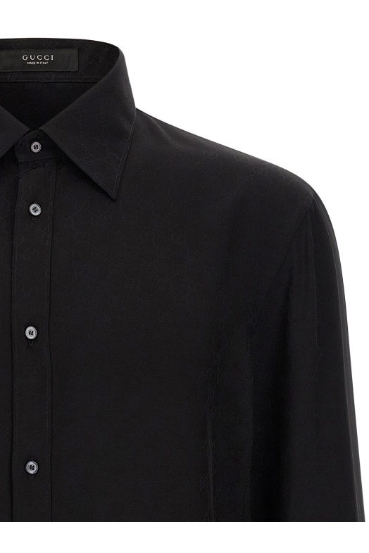 GG fluid fabric shirt Black