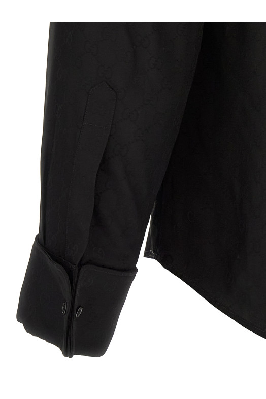 GG fluid fabric shirt Black