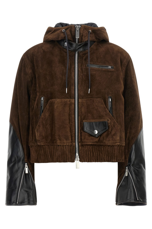 Suede jacket Brown