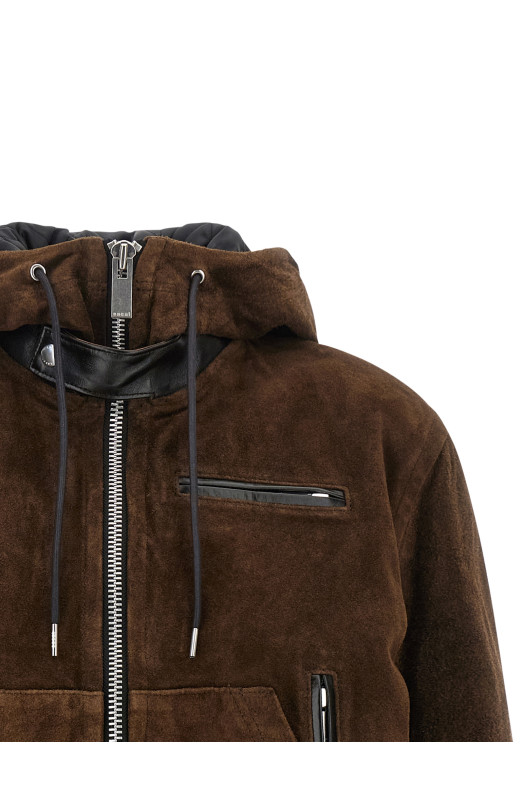 Suede jacket Brown