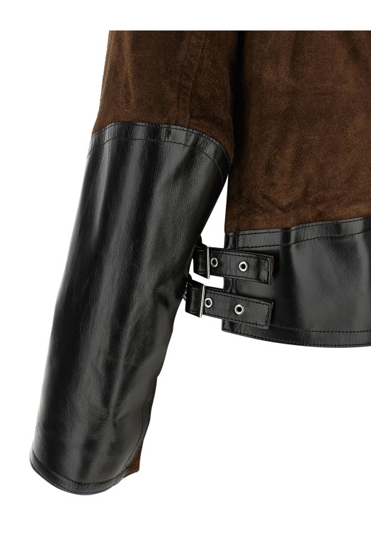 Suede jacket Brown