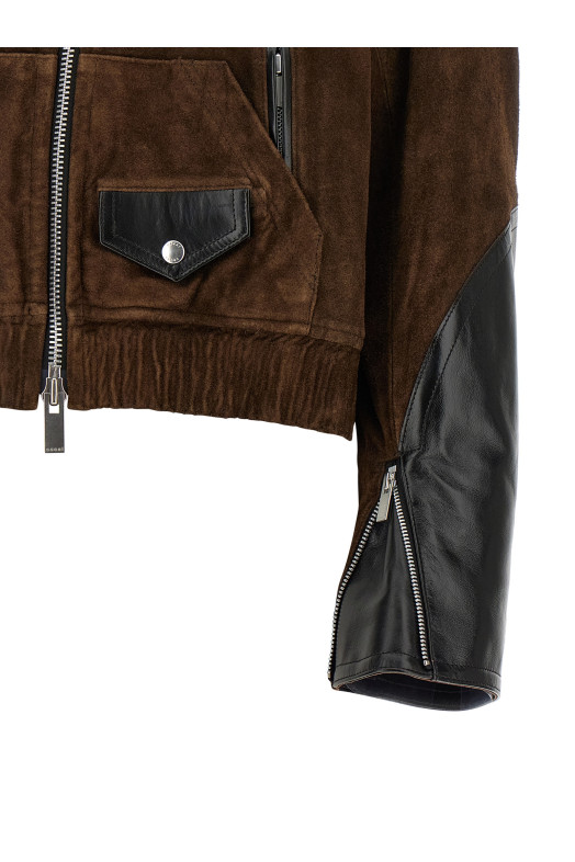 Suede jacket Brown