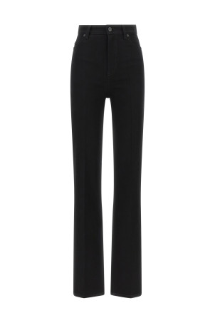 High waist jeans Black