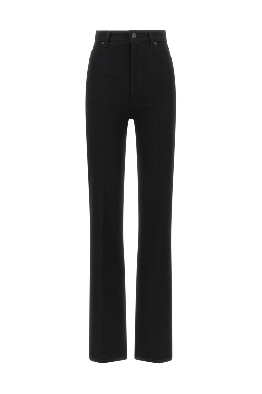 High waist jeans Black