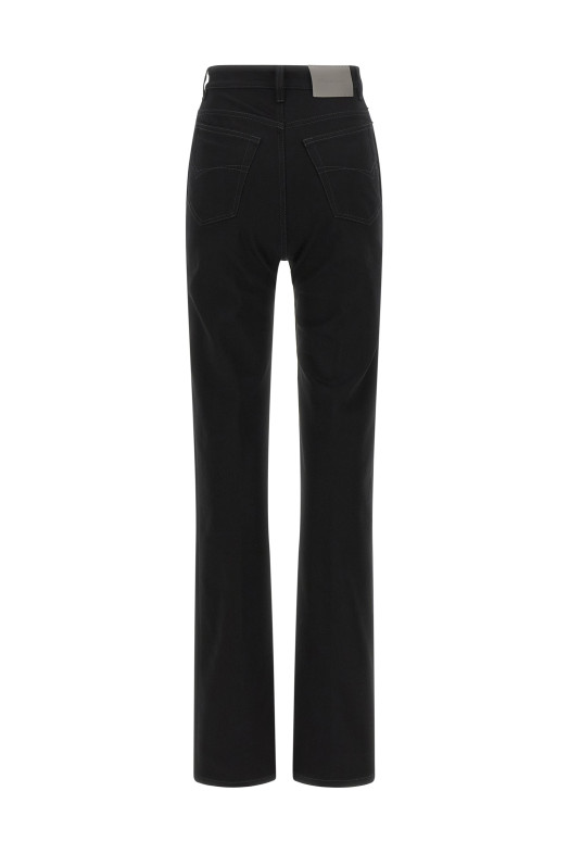 High waist jeans Black