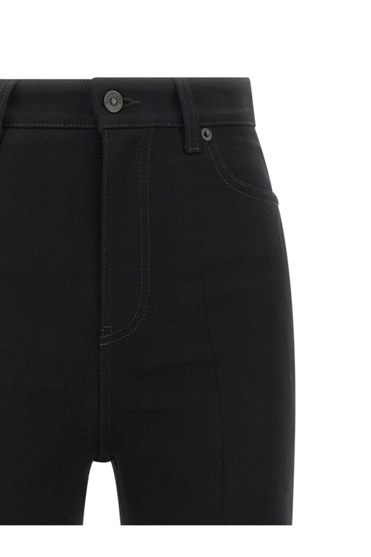 High waist jeans Black