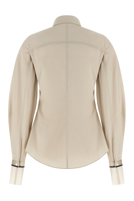 'Shiny Cuffs' shirt Beige