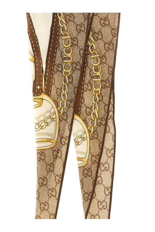 Silk scarf twill Beige