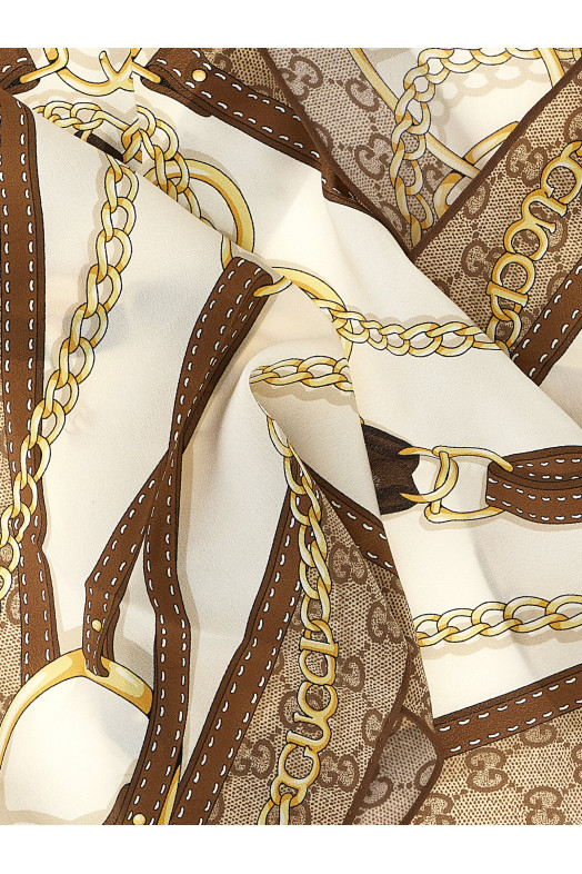 Silk scarf twill Beige