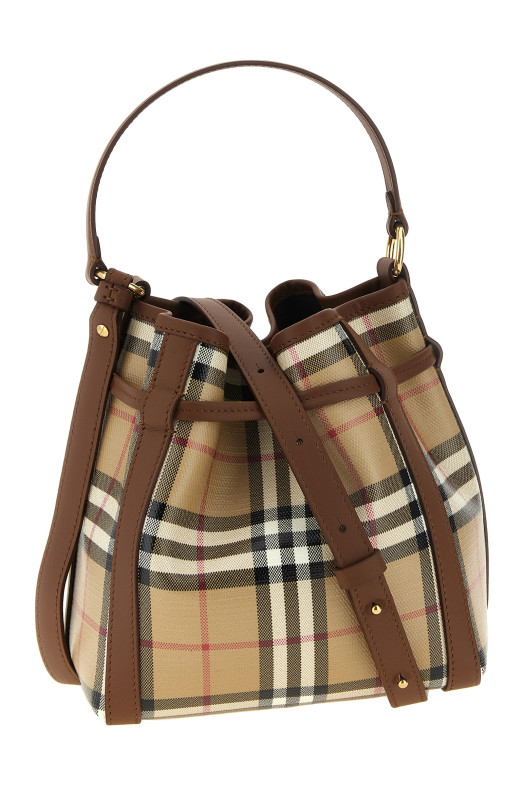 Сумка-коробочка «Check» бежевого цвета BURBERRY 8128949ARCHIVEBEIGE