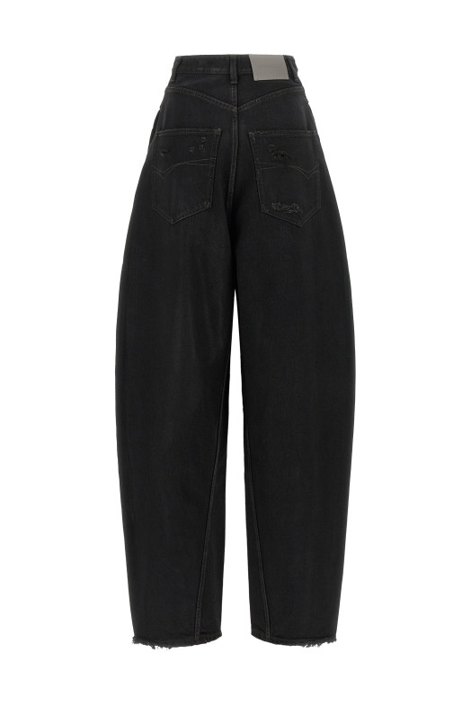 Barrel leg jeans Black