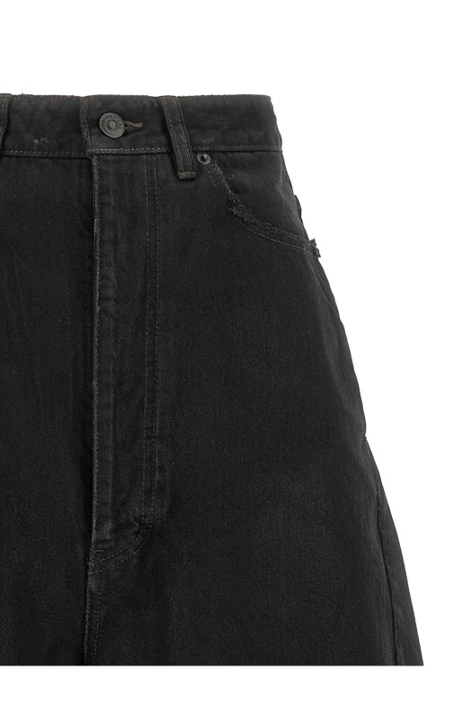 Barrel leg jeans Black
