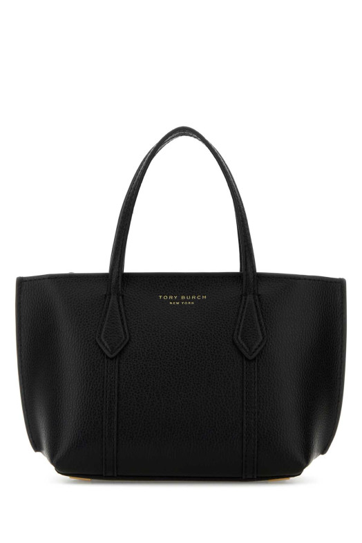 Black leather mini Perry handbag TORY BURCH (175548)
