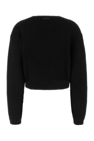 Black polyester blend sweater Black FEAR OF GOD ESSENTIAL (192HO257331FW)