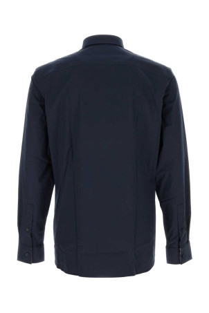 Navy blue stretch poplin shirt BURBERRY (8071800)