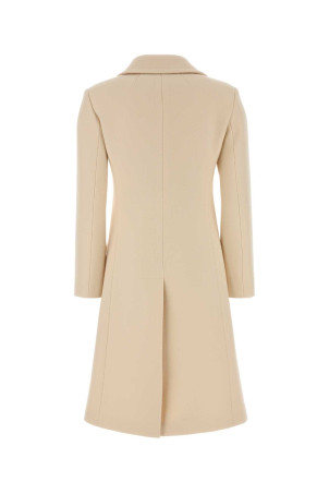 Ivory wool blend coat GUCCI (A0081WZAVYW)