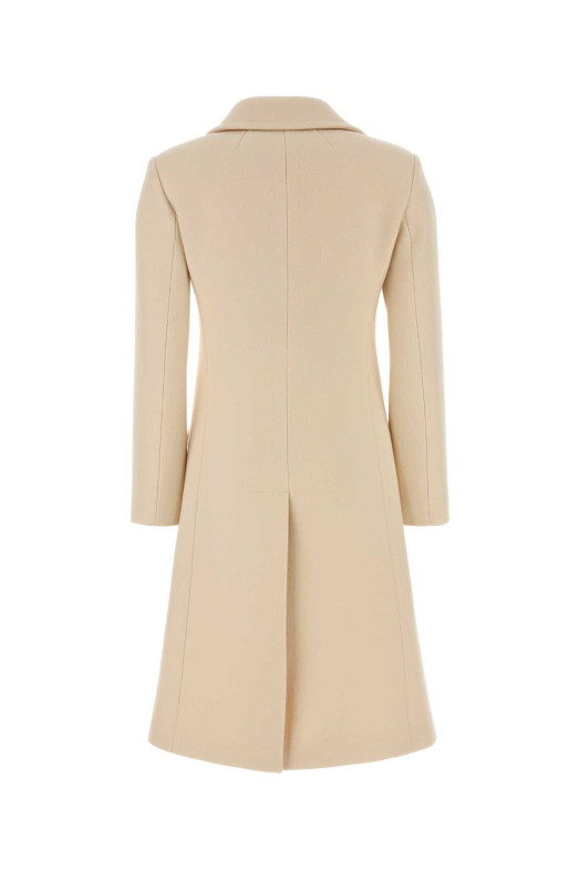 Ivory wool blend coat GUCCI (A0081WZAVYW)